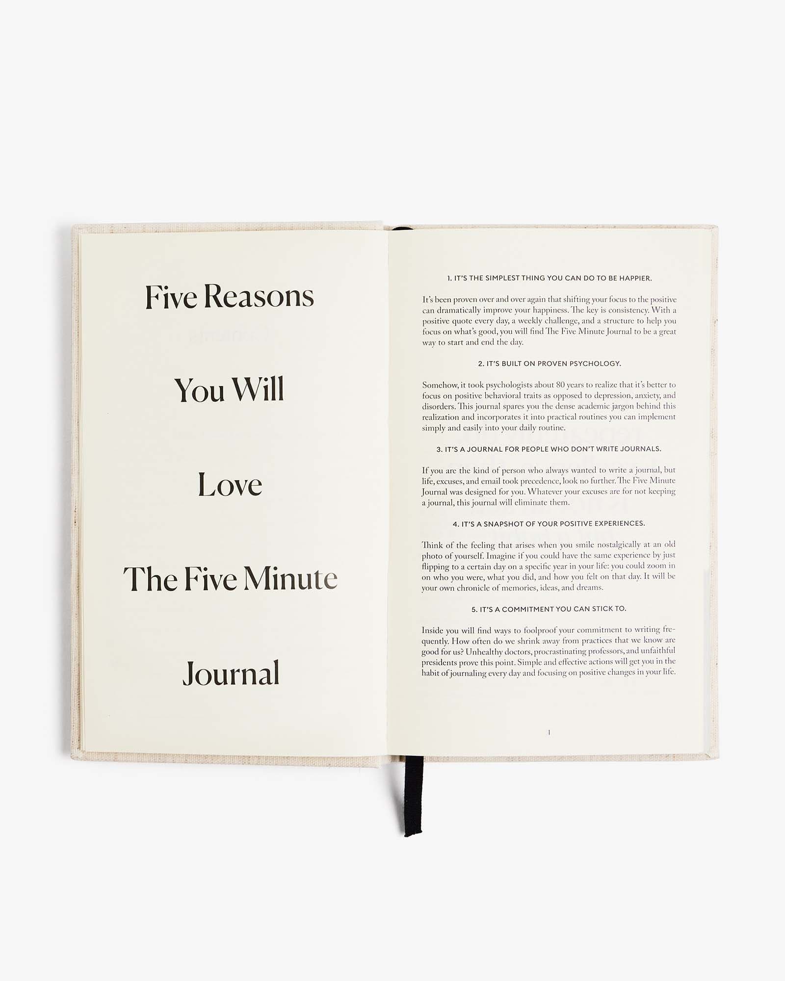The Five Minute Journal (Linen Edition)